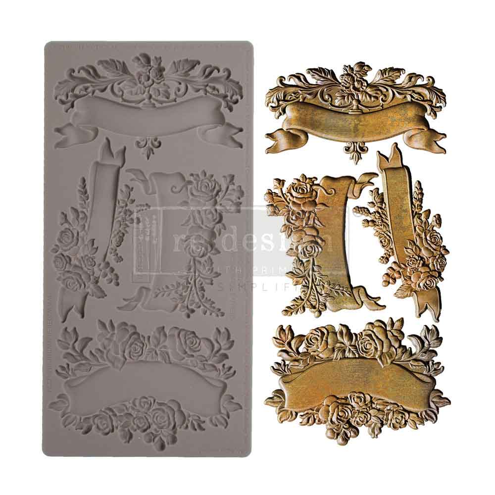 Decor Moulds® – Blooming Banners – 1 pc, 5″x10″x8mm