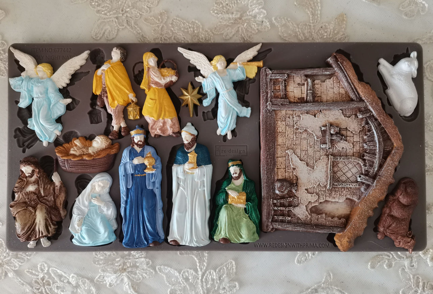 Decor Moulds--Holy Night Nativity