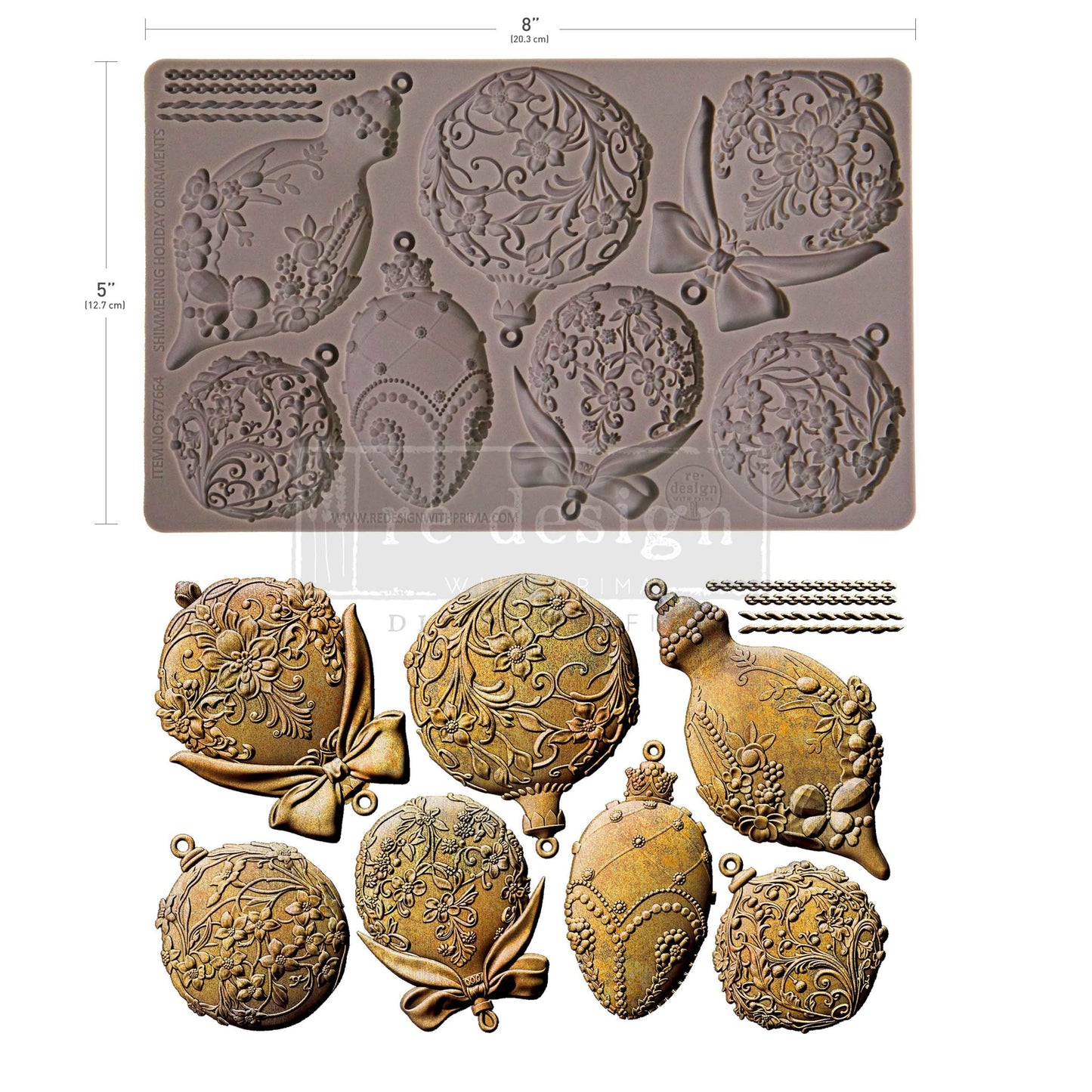 Decor Moulds--Shimmering Holiday Ornamnents