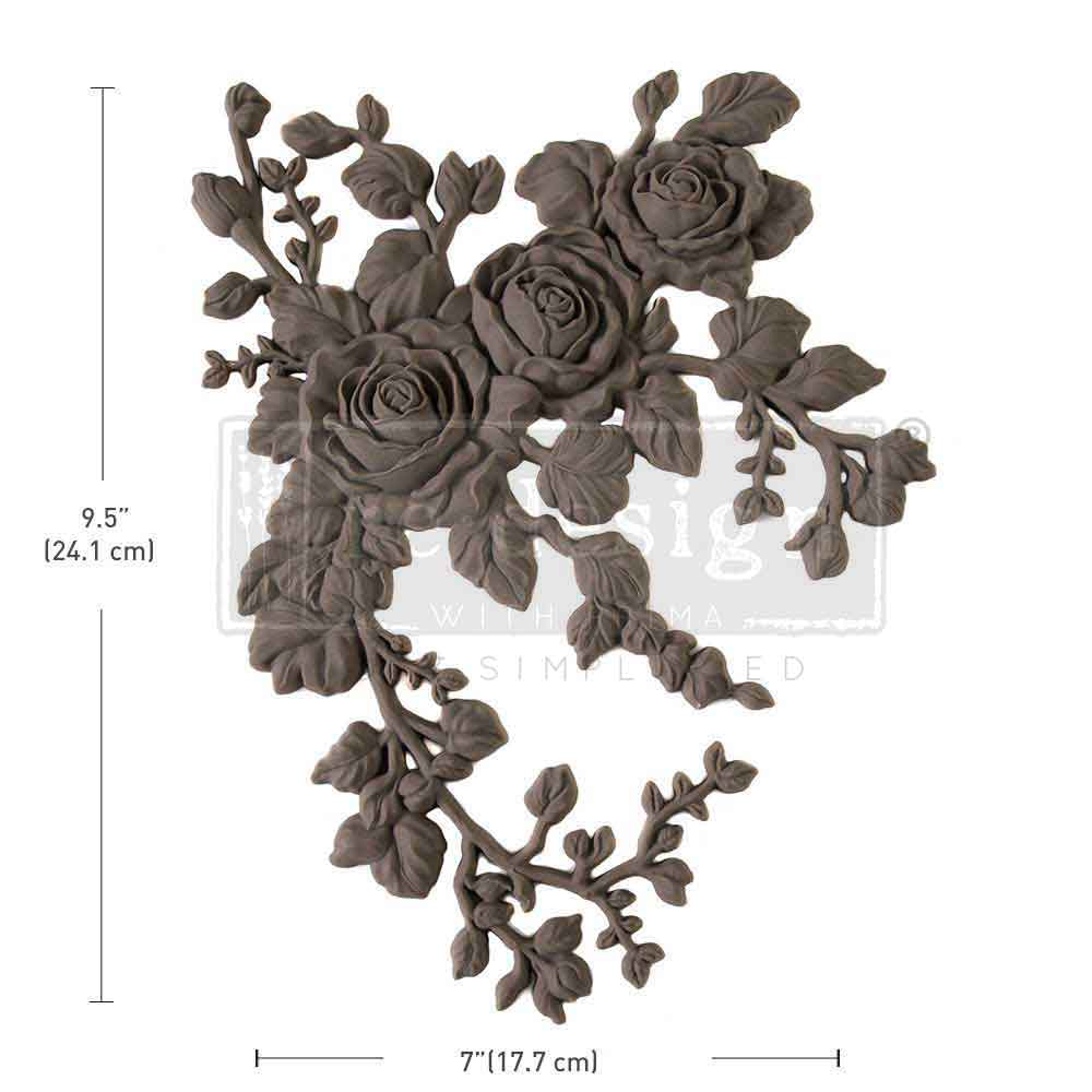 Decor Poly – Velvet Cascade Left– 9.5″x7″x0.5″