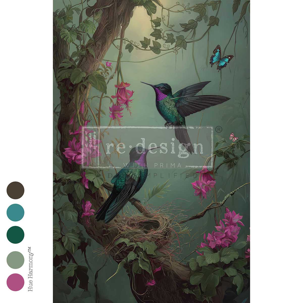 Decoupage Fiber – The Iridescent Interval – 1 sheet 19.5"x 30"