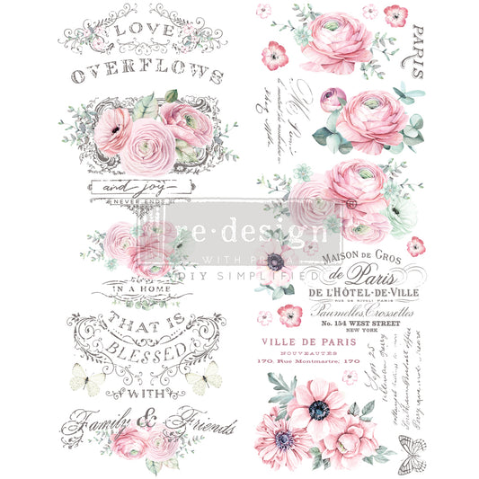 Redesign Décor Transfers® – Overflowing Love 22″ x 30″