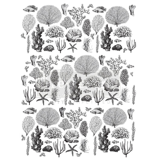 Redesign Decor Transfers® – Coastal Sea Life design size 24″ x 32″