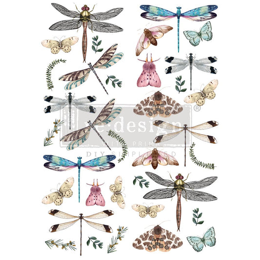 Decor Transfers® – Riverbed Dragonflies