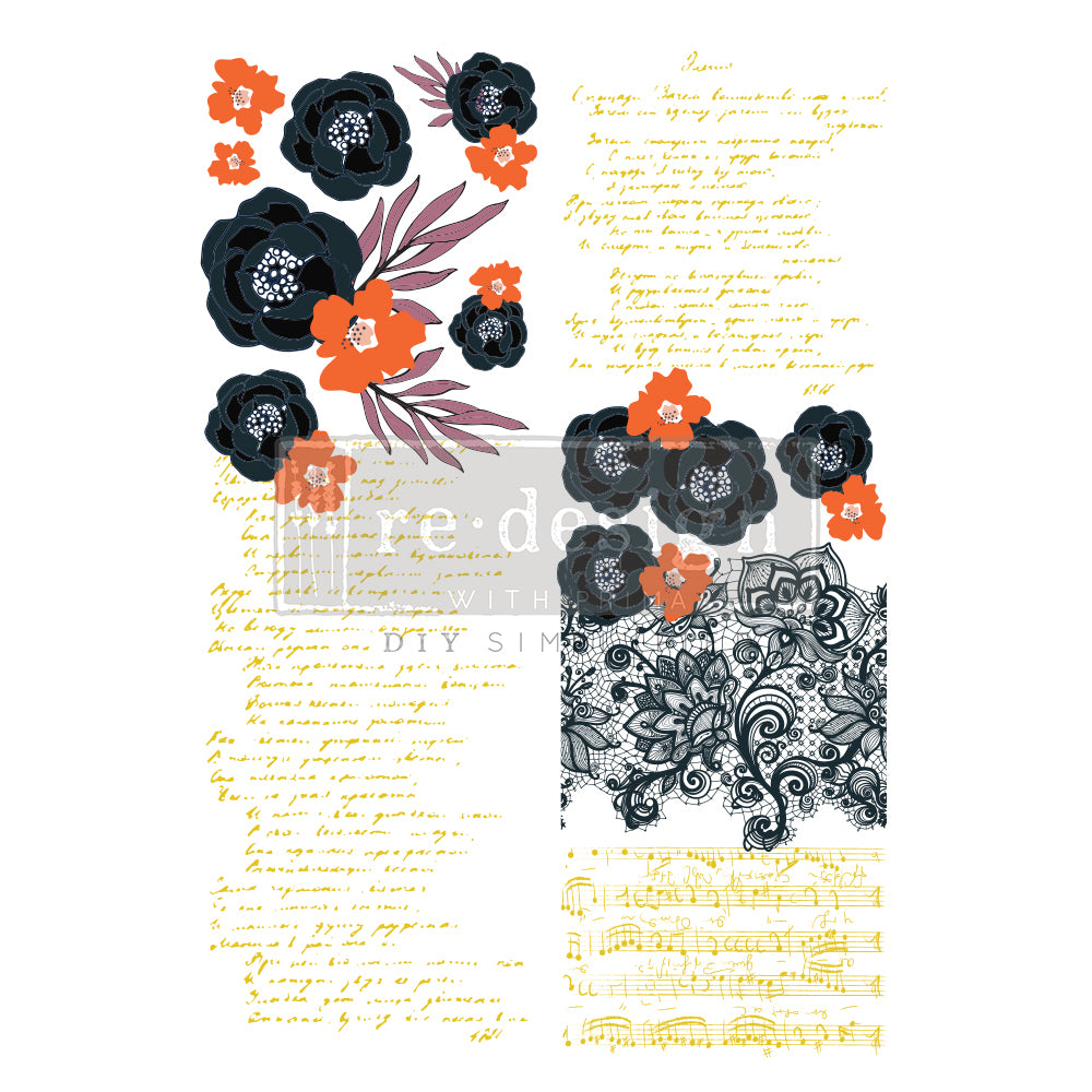 Decor Transfers® CeCe – Fleur Noir