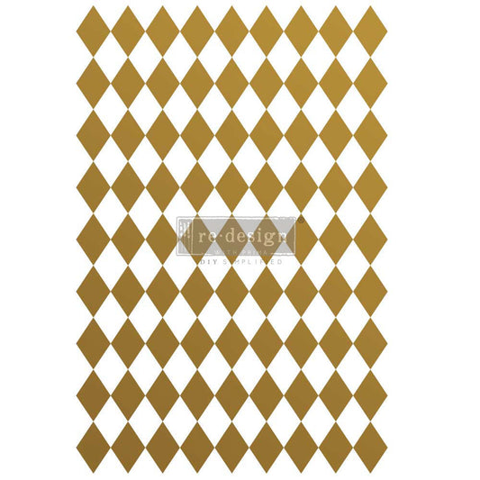 Decor Transfers® – Gold Harlequin – total sheet size 24×35,