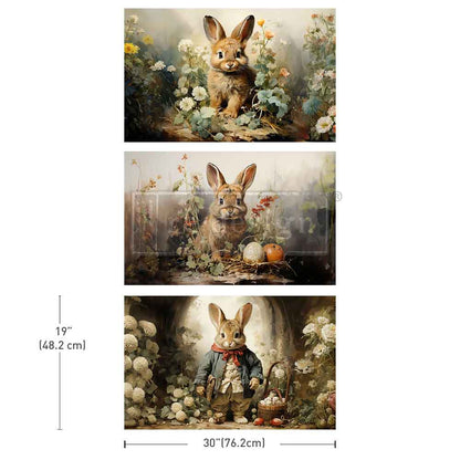 Decoupage Decor Tissue Paper Pack – Dreamy Bunnies