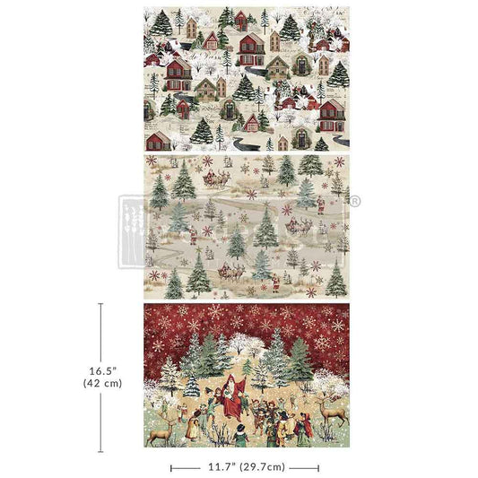 A3 Decoupage Fiber Pack – Whimsical Woodland – 3 sheets