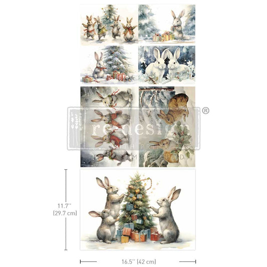 A3 Decoupage Fiber Pack – Bunny Wonderland – 3