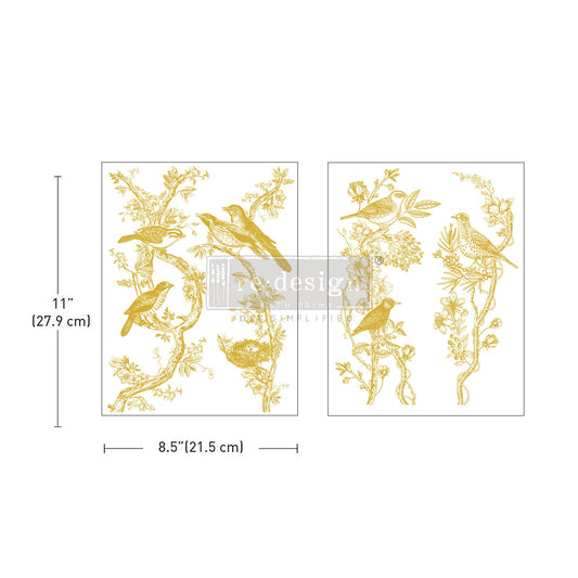 Middy Foil Transfers® Kacha – Golden Serenade – 2 sheets, 8.5″x11″      655350674601     655350670160