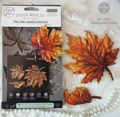 Decor Mould-- Falling Leaves