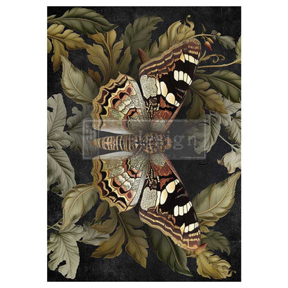 A1 Decoupage Fiber – Butterfly Conservatory Tales – 1 sheet, 23.4″x33.1″