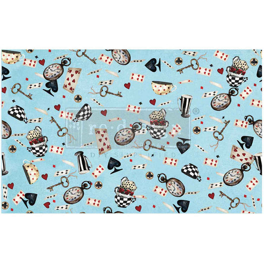 Decoupage Decor Tissue Paper – Wonderland Whimsy – 1 sheet, 19.5″x30″