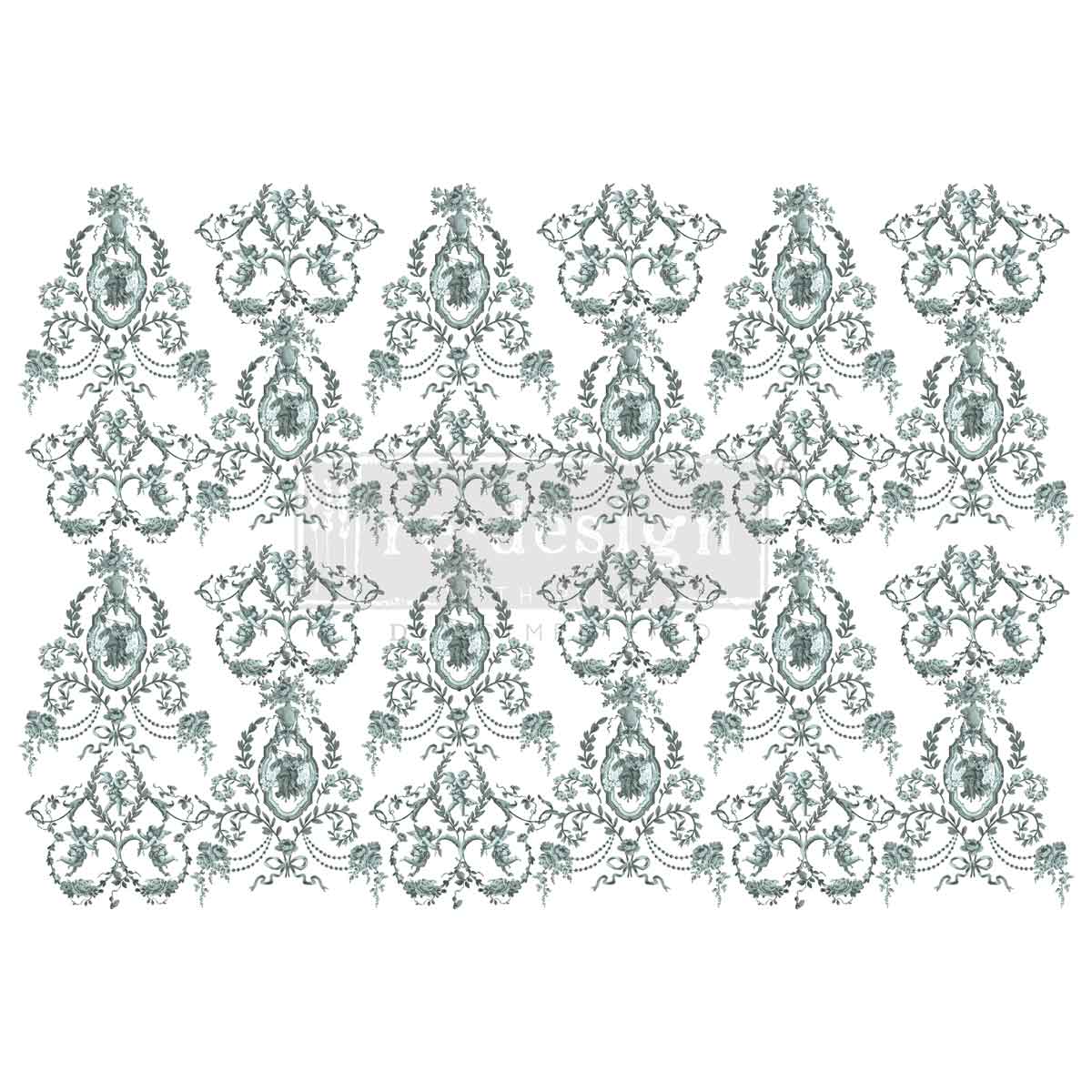 Decor Transfers® – Jardin Secret – total sheet size 24″x35″, cut into 4 sheets