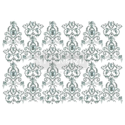 Decor Transfers® – Jardin Secret – total sheet size 24″x35″, cut into 4 sheets