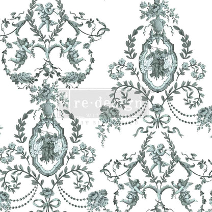 Decor Transfers® – Jardin Secret – total sheet size 24″x35″, cut into 4 sheets