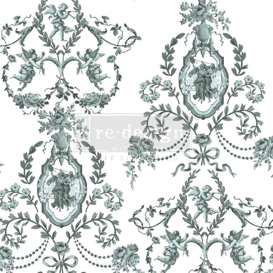 Decor Transfers® – Jardin Secret – total sheet size 24″x35″, cut into 4 sheets