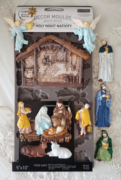 Decor Moulds--Holy Night Nativity