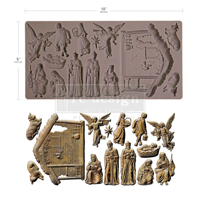 Decor Moulds--Holy Night Nativity