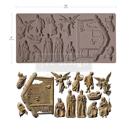 Decor Moulds--Holy Night Nativity