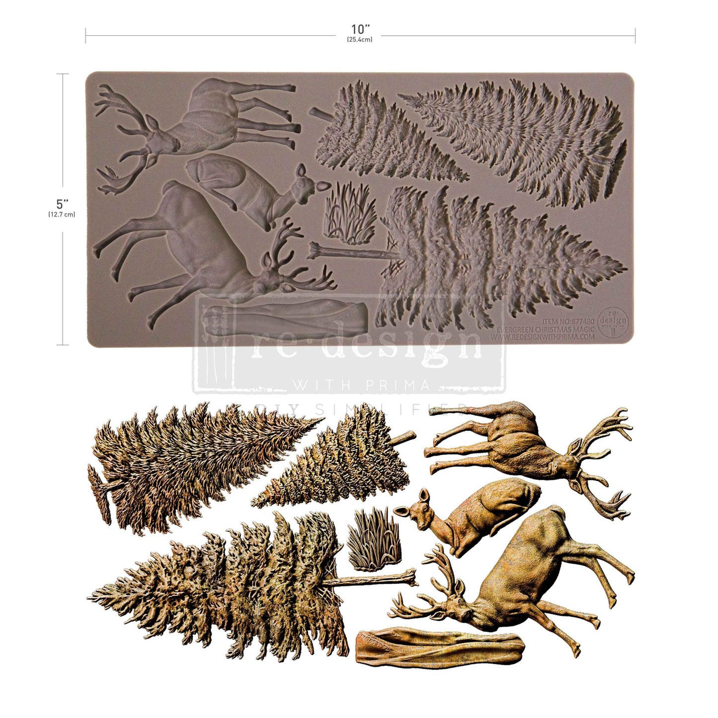 Decor Moulds--Evergreen Christmas Magic