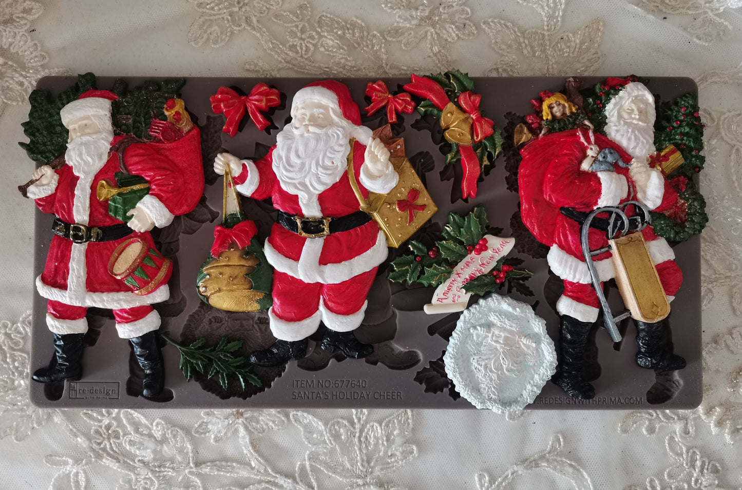 Decor Moulds--Santa's Holiday Cheer