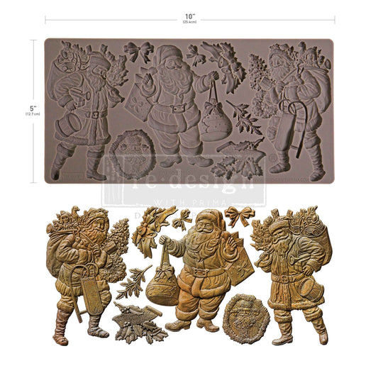 Decor Moulds--Santa's Holiday Cheer