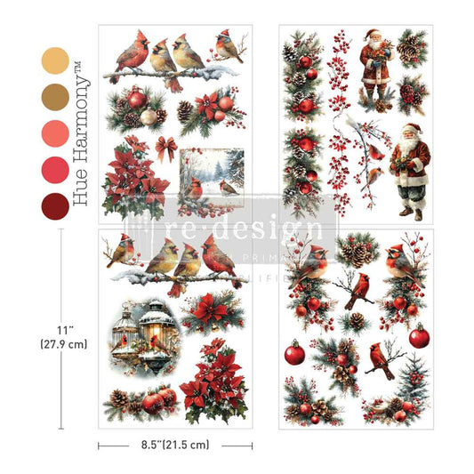 Middy Plus Transfers® – Feathered Noel – 3 sheets + 1