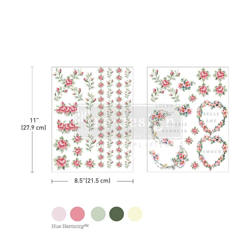 H2O Tranfers--Nostalgic Blooms