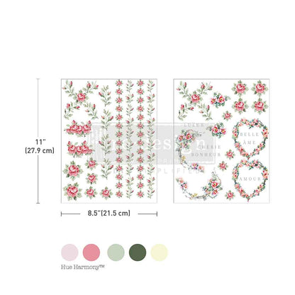 H2O Tranfers--Nostalgic Blooms