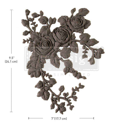 Decor Poly – Velvet Cascade Left– 9.5″x7″x0.5″