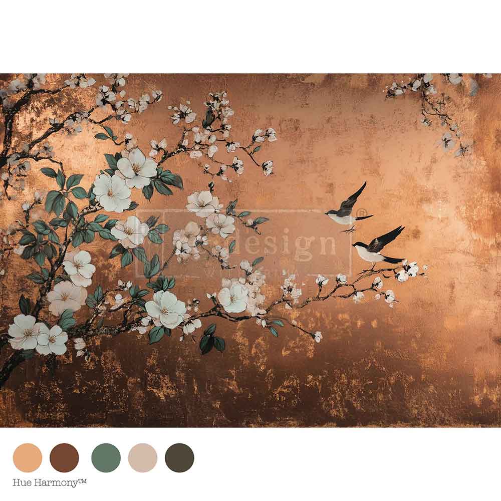 A1 Decoupage Fiber –Feathers in the Glow
