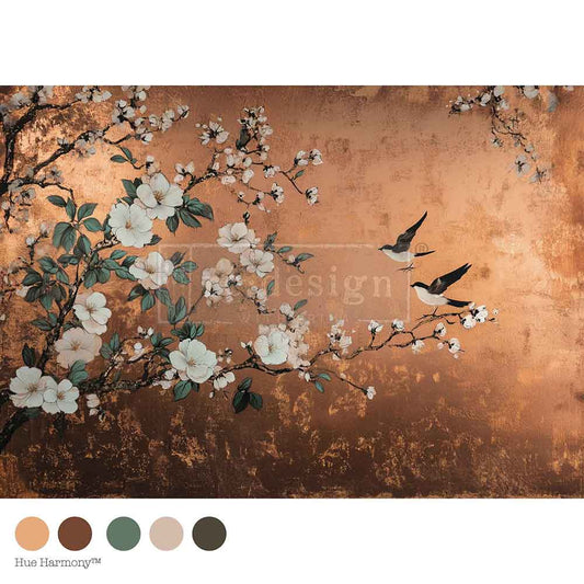 A1 Decoupage Fiber –Feathers in the Glow
