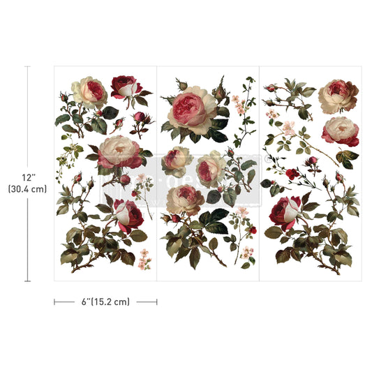 Small Transfers – Midnight Rose – 3 sheets, 6″x12