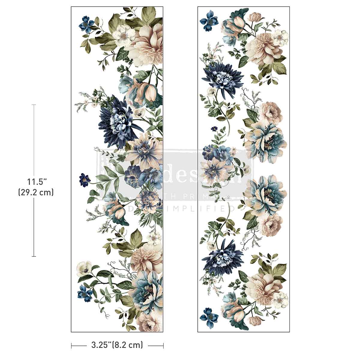 Luxe Transfers® – Whispers Of Indigo – 2 sheets