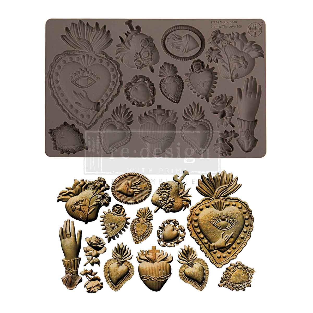 Decor Moulds® – The Love Edit – 1 pc, 5″x8″x8mm
