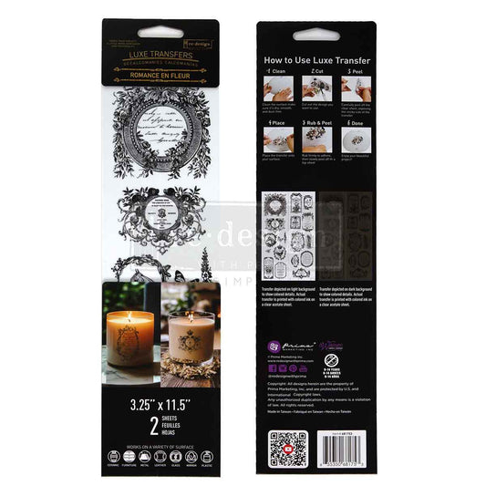 Luxe Transfers® – Romance En Fleur – 2 sheets
