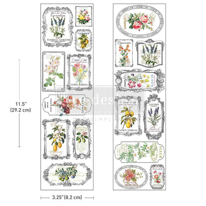 Luxe Transfers® – Fleur De Frame – 2 sheets