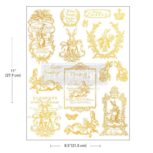 H2O Transfers Single Sheet Gold – Gilded Spring – 1 sheet