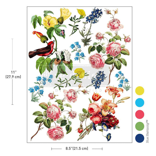 H2O Transfers Single Sheet – Rustic Romance – 1 sheet