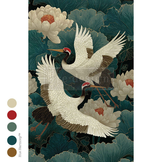 Decoupage Decor Tissue Paper – Grace In Flight. 19.5"x30"