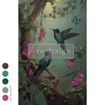 Decoupage Fiber – The Iridescent Interval – 1 sheet  19.5"x 30"