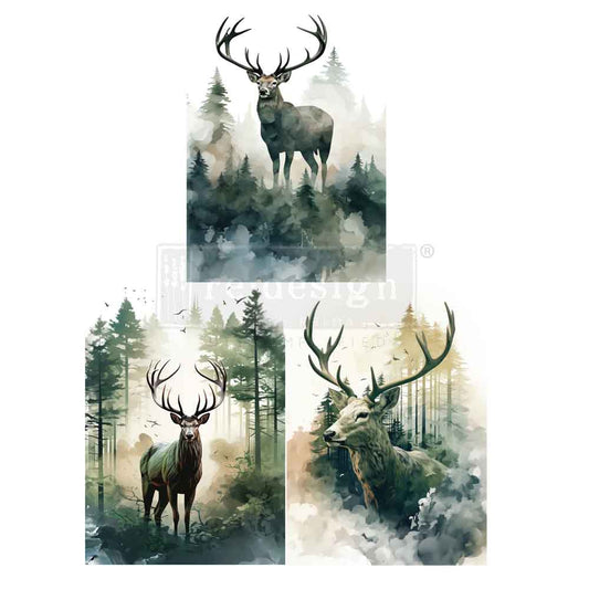 A3 Decoupage Fiber Pack – Vapor & Velvet – 3 sheets, 11.7″x16.5″