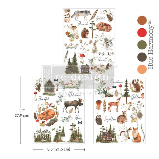 Middy Transfers® – The Forager’s Retreat – 3 sheets, 8.5″x11″