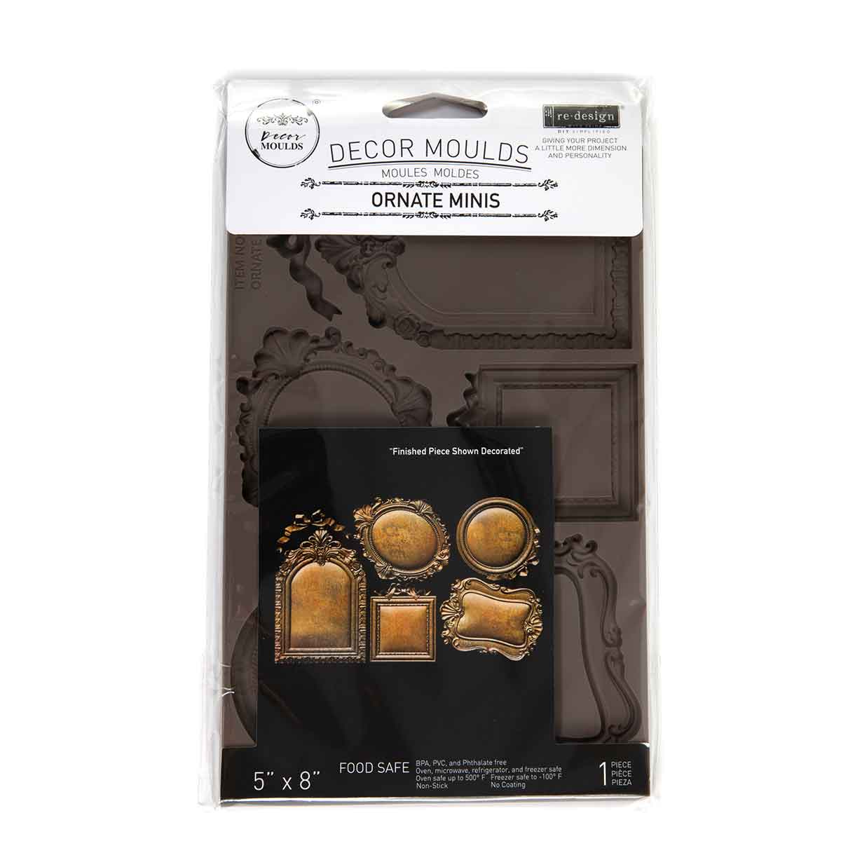 Decor Moulds® –Ornate Minis – 1 pc, 5″x8″x8mm