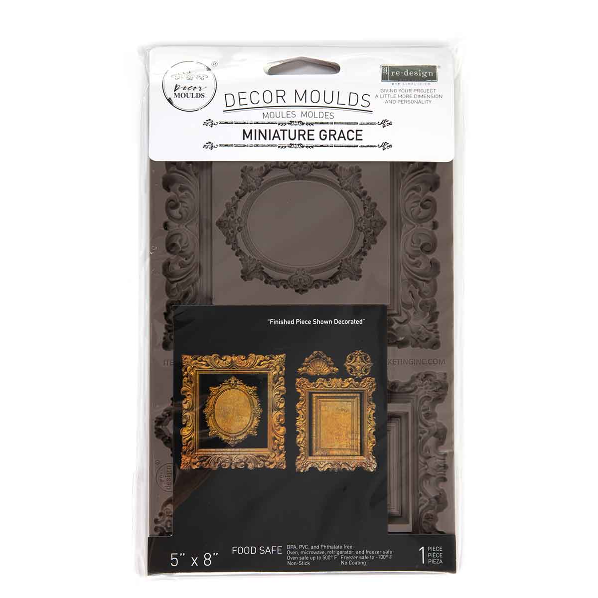 Decor Moulds® – Miniature Grace – 1 pc, 5″x8″x8mm