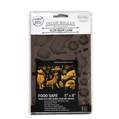 Decor Moulds® –Olde Bear Lane – 1 pc, 5″x8″x8mm