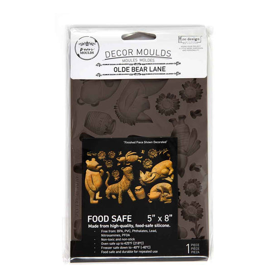 Decor Moulds® –Olde Bear Lane – 1 pc, 5″x8″x8mm