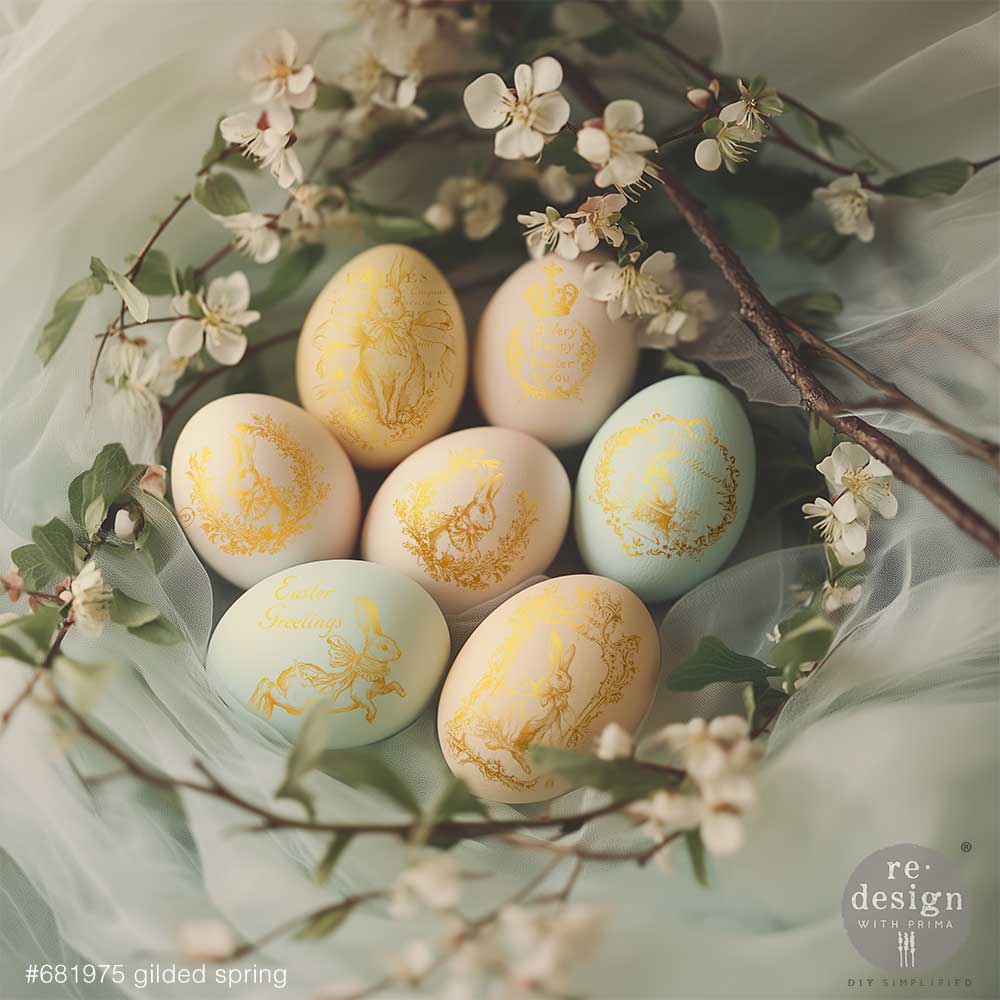 H2O Transfers Single Sheet Gold – Gilded Spring – 1 sheet