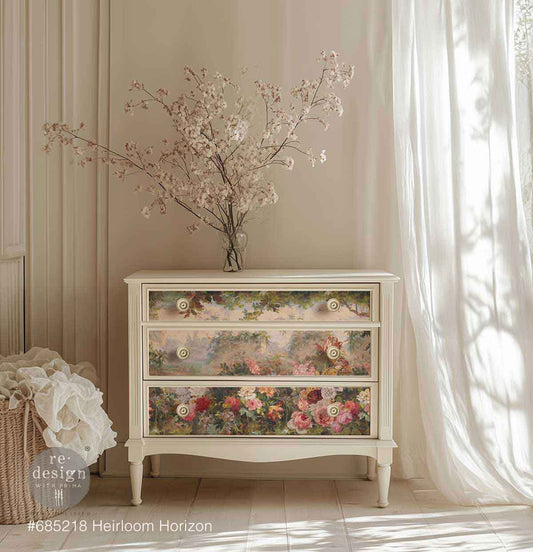 Decoupage Fiber – Heirloom Horizon– 1 sheet  19.5"x 30"